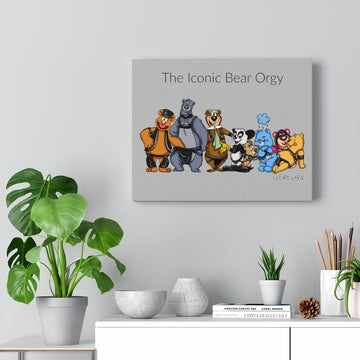 Iconic Bear Party / Canvas Gallery Wraps